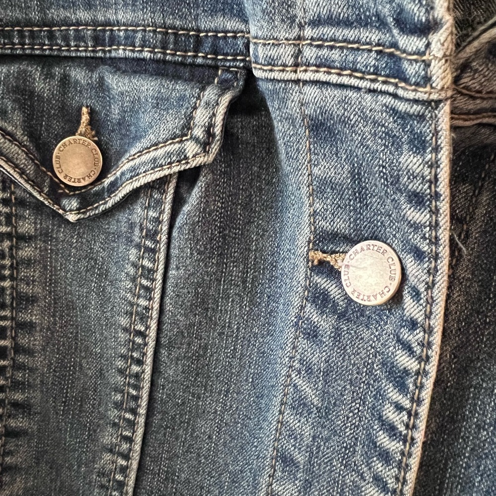 Charterclub Jean Shop Women’s PXL denim jacket - Picture 8 of 8